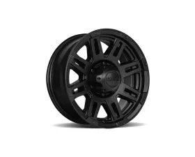 Ultra Motorsports 226 Machine Trailer Wheel 16x6 8x6.5 0mm Satin Black w/Satin Clear Coat