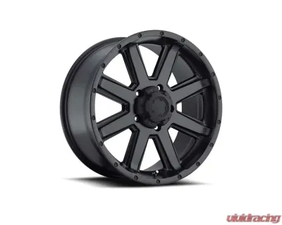 Ultra Motorsports 195 Crusher Wheel 18x10 6x5.5 -25mm Satin Black w/Satin Clear Coat - 195-8183SB