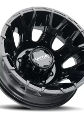 Ultra Wheel 022 Scorpion Dually Wheel 17x6.5 8x6.5 129 Gloss Black                                     - 022-7681FBK - Image 4