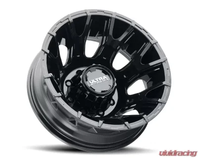 Ultra Wheel 022 Scorpion Dually Wheel 17x6.5 8x6.5 129 Gloss Black - 022-7681FBK