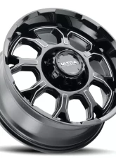 Ultra Wheel 124 Commander Wheel 18x9 6x135 18 Gloss Black with Milled Accents                                     - 124-8935BM+18 - Image 2