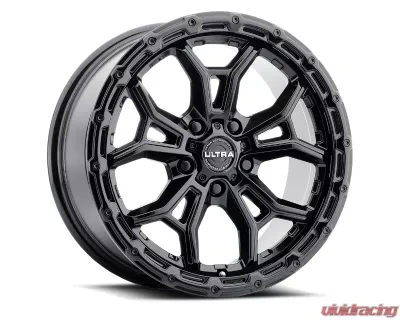 Ultra Wheel 125 Warmonger 5 CUV Wheel 17x8 5x4.5 35 Gloss Black - 125-7866BK+35