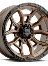 Ultra Wheel 125 Warmonger 5 Wheel 17x9 5x5.5 -12 Bright Bronze with Gloss Black Lip                                     - 125-7985BZ12 - Image 2