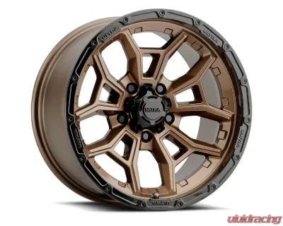 Ultra Wheel 125 Warmonger 5 Wheel 17x9 5x5.5 -12 Bright Bronze with Gloss Black Lip - 125-7985BZ12