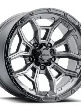 Ultra Wheel 125 Warmonger 5 Wheel 17x9 5x4.5 -12 Gloss Anthracite Grey with Gloss Black Lip                                     - 125-7965GN12 - Image 2