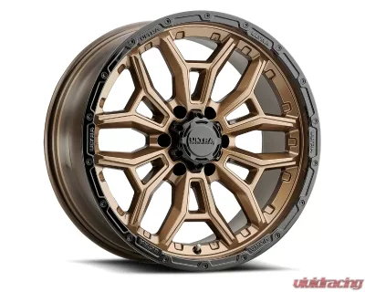 Ultra Wheel 126 Warmonger 6 Wheel 20x10 6x5.5 -25 Bright Bronze with Gloss Black Lip - 126-2183BZ25