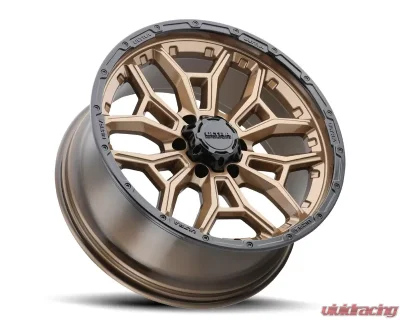 Ultra Wheel 126 Warmonger 6 Wheel 20x10 6x5.5 -25 Bright Bronze with Gloss Black Lip - 126-2183BZ25