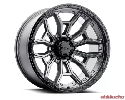 Ultra Wheel 126 Warmonger 6 Wheel 20x10 6x135 -25 Gloss Anthracite Grey with Gloss Black Lip - 126-2163GN25