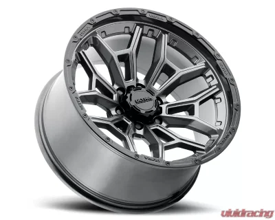 Ultra Wheel 126 Warmonger 6 Wheel 20x10 6x135 -25 Gloss Anthracite Grey with Gloss Black Lip - 126-2163GN25