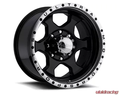 Ultra Wheel 175 Rouge Wheel 17x8 7x150 20 Gloss Black with Machined Face - 175-7876U