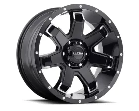 Ultra Wheel 209 Bent 7 Wheel 17x9 8x165.1 12 Gloss Black with Machined Accents
