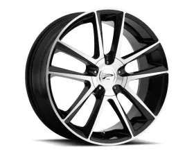 Ultra Wheel 436 Gemini Platinum Wheel 17x7.5 5x100/5x114.3 40 Gloss Black with Machined Face