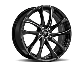 Ultra Wheel 438 Gyro Platinum Wheel 17x7.5 5x110 35 Gloss Black with Machined Face