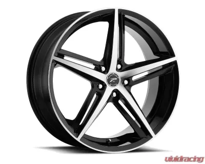 Ultra Wheel 440 Smooth Trip Platinum Wheel 17x8 5x112/5x120 40 Gloss Black with Machined Face - 440-7844U+40