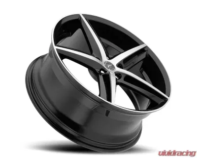 Ultra Wheel 440 Smooth Trip Platinum Wheel 17x8 5x112/5x120 40 Gloss Black with Machined Face - 440-7844U+40
