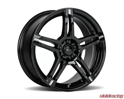 Ultra Wheel 451 F-51 Focal Wheel 18x8 5x100/5x114.3 40 Gloss Black with Milled Accents - 451-8818BM+40