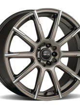 Ultra Wheel 452 F-52 Focal Wheel 17x7.5 5x100/5x114.3 42 Satin Bronze with Machined Accents                                     - 452-7818BZ+42 - Image 2