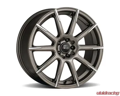 Ultra Wheel 452 F-52 Focal Wheel 17x7.5 5x100/5x114.3 42 Satin Bronze with Machined Accents - 452-7818BZ+42