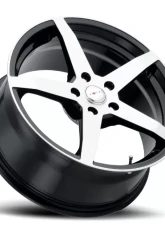 Ultra Wheel 455 F-55 Focal Wheel 18x8 5x115 15 Gloss Black with Machined Face                                     - 455-8891U+15 - Image 2