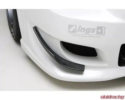 INGS N-Spec Front Canards Twill Weaves Mitsubishi Lancer EVO X CZ4A 2007 - 00152-01173