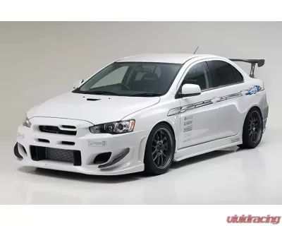 INGS N-Spec Front Canards Twill Weaves Mitsubishi Lancer EVO X CZ4A 2007 - 00152-01173