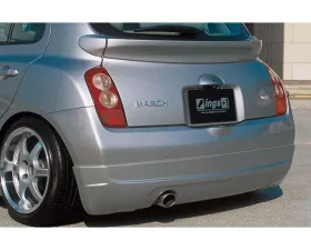 INGS LX SPORT Rear Gater & Half Spoiler FRP Nissan March K12 2002-2005