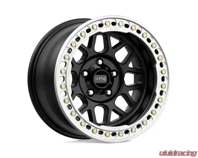 KMC KM235 Grenade Crawl Beadlock Wheel 18x9 Blank 10mm Satin Black - KM2358900L710