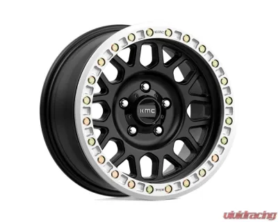 KMC KM234 Grenade Desert Beadlock Wheel 17x8.5 6x165.1 0mm Satin Black - KM23478591700