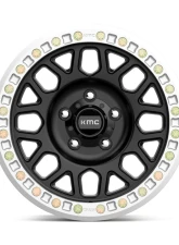 KMC KM234 Grenade Desert Beadlock Wheel 17x8.5 6x165.1 0mm Satin Black                                     - KM23478591700 - Image 3