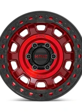 KMC KM236 Tank Beadlock Wheel 17x9 6x139.7 -38mm Candy Red                                     - KM23679060938N - Image 3