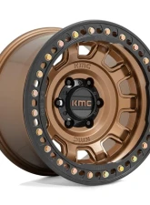 KMC KM236 Tank Beadlock Wheel 17x9 6x139.7 -15mm Matte Bronze                                     - KM23679060615N - Image 3