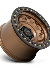 KMC KM236 Tank Beadlock Wheel 17x9 6x139.7 -15mm Matte Bronze                                     - KM23679060615N - Image 2