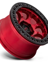 KMC KM237 Riot Beadlock Wheel 17x8.5 6x135 0mm Candy Red w/ Satin Black Ring                                     - KM237QB17856300 - Image 2
