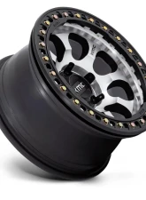 KMC KM237 Riot Beadlock Wheel 17x8.5 5x127 0mm Machined Face Satin Black Windows & Ring                                     - KM237DB17855000 - Image 2