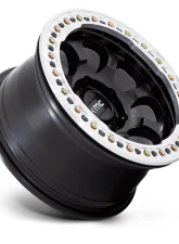 KMC KM237 Riot Beadlock Wheel 17x8.5 6x135 0mm Satin Black w/ Machined Ring                                     - KM237MD17856300 - Image 2