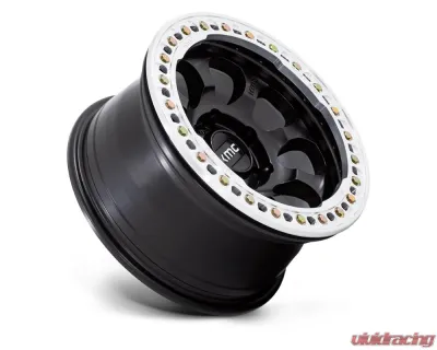 KMC KM237 Riot Beadlock Wheel 17x8.5 6x135 0mm Satin Black w/ Machined Ring - KM237MD17856300