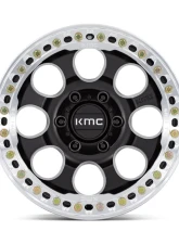 KMC KM237 Riot Beadlock Wheel 17x8.5 6x135 0mm Satin Black w/ Machined Ring                                     - KM237MD17856300 - Image 3