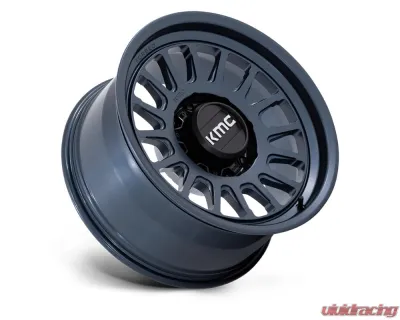 KMC KM447 Impact Forged Monoblock Wheel 17x8.5 6x135 0mm Metallic Blue - KM447LX17856300