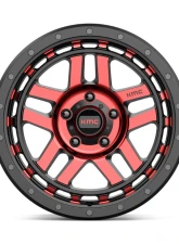 KMC KM540 Recon Wheel 17x9 5x127 | 5x5 -12mm Gloss Black Machined w/ Red Tint                                     - KM54079050912N - Image 3