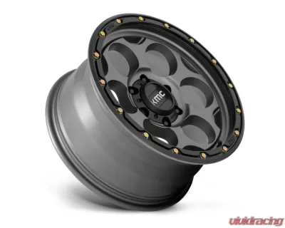 KMC KM541 Dirty Harry Wheel 17x8.5 8x170 0mm Satin Gray w/ Black Lip - KM54178587900