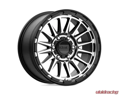 KMC KM542 Impact Wheel 16x7 5x114.3 30mm Satin Black Machined - KM54267012530