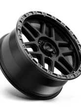 KMC KM544 Mesa Wheel 17x9 5x127 | 5x5 -12mm Satin Black w/ Gloss Black Lip                                     - KM54479050712N - Image 2