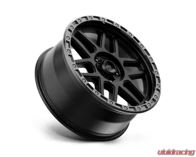 KMC KM544 Mesa Wheel 17x9 5x127 | 5x5 -12mm Satin Black w/ Gloss Black Lip - KM54479050712N