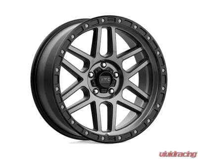 KMC KM544 Mesa Wheel 17x8.5 5x127 | 5x5 0mm Satin Black w/ Gray Tint - KM54478550400