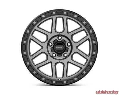 KMC KM544 Mesa Wheel 17x8.5 5x127 | 5x5 0mm Satin Black w/ Gray Tint - KM54478550400