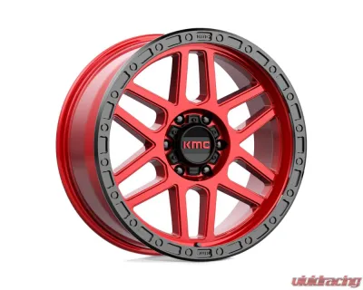 KMC KM544 Mesa Wheel 17x9 6x139.7 -12mm Candy Red w/ Black Lip - KM54479068912N