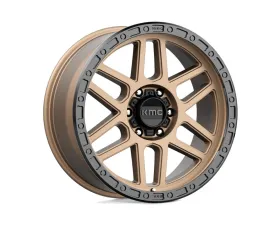 KMC KM544 Mesa Wheel 17x8.5 6x139.7 0mm Matte Bronze w/ Black Lip