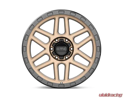 KMC KM544 Mesa Wheel 17x9 6x139.7 18mm Matte Bronze w/ Black Lip - KM54479068618