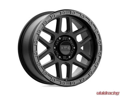 KMC KM544 Mesa Wheel 17x9 6x135 18mm Satin Black w/ Gloss Black Lip - KM54479063718