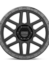 KMC KM544 Mesa Wheel 17x9 6x135 18mm Satin Black w/ Gloss Black Lip                                     - KM54479063718 - Image 3
